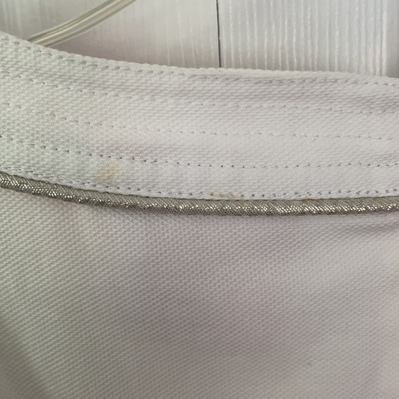 Tory Burch white with gold piping dress 6 - Picture 8 of 10